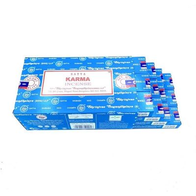 Encens Karma Satya 12 x 15 gr - Publicité Encens Karma Satya 12 x 15 gr - Publicité