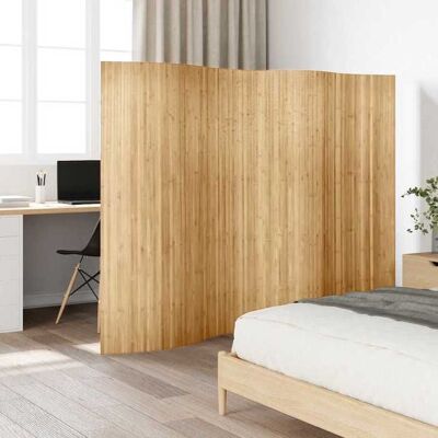 VIDAXL Magnifique Paravent intérieur Beige Cloison de séparation - design mobile - bambou largeur 250cm hauteur 165cm naturel CL5453784 Beige - Publicité VIDAXL Magnifique Paravent intérieur Beige Cloison de séparation - design mobile - bambou largeur 250cm hauteur 165cm naturel CL5453784 Beige - Publicité