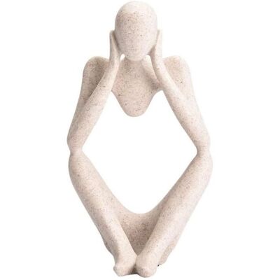 Figurines Décor à la Maison Statues Décoration Décoration de Bureau à la Maison Personnage Abstrait Figurines Penseur Bureau Decor Beige - Publicité Figurines Décor à la Maison Statues Décoration Décoration de Bureau à la Maison Personnage Abstrait Figurines Penseur Bureau Decor Beige - Publicité