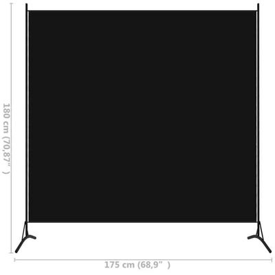 VIDAXL Remise 2026®Paravent Pliable Noir - Cloison de séparation - Décoration Salon - noir 175x180cm tissu 142 3041831 Noir - Publicité VIDAXL Remise 2026®Paravent Pliable Noir - Cloison de séparation - Décoration Salon - noir 175x180cm tissu 142 3041831 Noir - Publicité