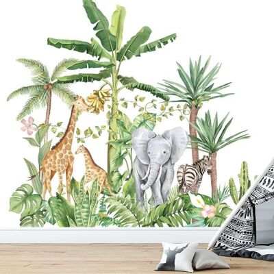 Grande taille Muraux Animaux Forêt Arbre Autocollant MuralSticker Mural Animal pour Chambre denfant - Publicité Grande taille Muraux Animaux Forêt Arbre Autocollant MuralSticker Mural Animal pour Chambre denfant - Publicité