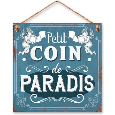 STC Plaqué déco WC - Petit Coin de Paradis - Publicité STC Plaqué déco WC - Petit Coin de Paradis - Publicité