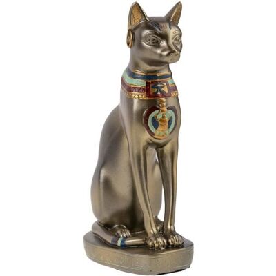 LA CHINEUSE Chat Egyptien Déesse Bastet - Grand Modèle Hauteur 30 Cm Marron - Publicité LA CHINEUSE Chat Egyptien Déesse Bastet - Grand Modèle Hauteur 30 Cm Marron - Publicité