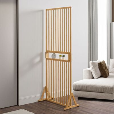 EN.CASA Paravent Fron bambou 197 x 76 x 40 cm naturel Marron - Publicité EN.CASA Paravent Fron bambou 197 x 76 x 40 cm naturel Marron - Publicité