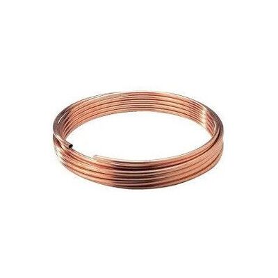 COPPER DISTRIBUTION Couronne de cuivre recuit diamètre 6 mm 5 mètres - Publicité COPPER DISTRIBUTION Couronne de cuivre recuit diamètre 6 mm 5 mètres - Publicité