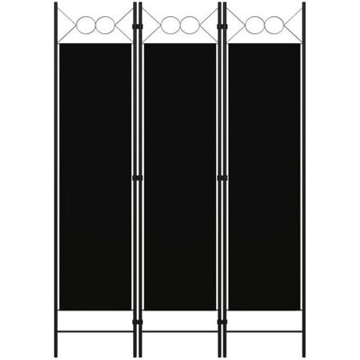 Cloison de séparation Paravent séparateur de pièce - décoration meuble - 3 panneaux Noir 120x180 cm Noir - Publicité Cloison de séparation Paravent séparateur de pièce - décoration meuble - 3 panneaux Noir 120x180 cm Noir - Publicité
