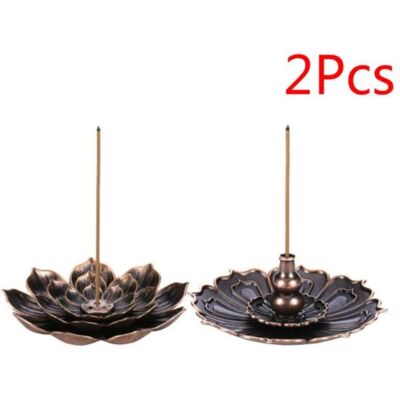 Porte-Encens En Laiton Brûleur DEncens Lotus Stick Encensoir À Cône Accueil Encens Coil Chambre Yoga Chambre 2Pcs Set - Publicité Porte-Encens En Laiton Brûleur DEncens Lotus Stick Encensoir À Cône Accueil Encens Coil Chambre Yoga Chambre 2Pcs Set - Publicité
