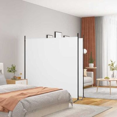 VIDAXL Cloison de séparation - Paravent de Chambre Espace - 2 panneaux Blanc 348x180cm Tissu FR686 Blanc - Publicité VIDAXL Cloison de séparation - Paravent de Chambre Espace - 2 panneaux Blanc 348x180cm Tissu FR686 Blanc - Publicité