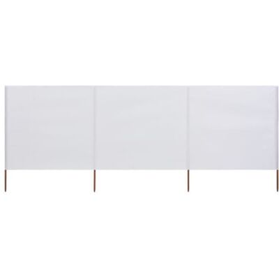 Paravent - VIDAXL - 3 Panneaux - Tissu non-tissé - 400 x 160 cm - Blanc sable Blanc - Publicité Paravent - VIDAXL - 3 Panneaux - Tissu non-tissé - 400 x 160 cm - Blanc sable Blanc - Publicité
