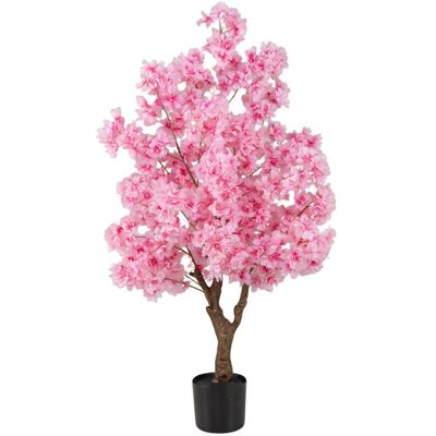 Arbre de Cerisier Artificiel COSTWAY 120 cm - Tronc en Polyéthylène Multi-branches et Base en Ciment pour Bureau Maison Mariage - Publicité Arbre de Cerisier Artificiel COSTWAY 120 cm - Tronc en Polyéthylène Multi-branches et Base en Ciment pour Bureau Maison Mariage - Publicité