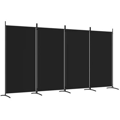 VIDAXL CLOUD Paravent intérieur - élégant Design - Cloison de séparation 4 panneaux Noir 346x180 cm Tissu CHYNEW7191070 Noir - Publicité VIDAXL CLOUD Paravent intérieur - élégant Design - Cloison de séparation 4 panneaux Noir 346x180 cm Tissu CHYNEW7191070 Noir - Publicité