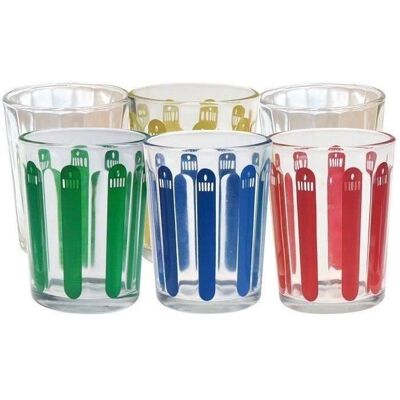 CIERGERIE DU SUD EST Lot de 6 verres à bougies - Publicité CIERGERIE DU SUD EST Lot de 6 verres à bougies - Publicité