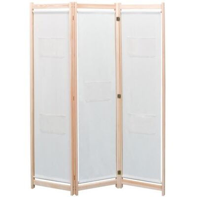 PRO-1642Cloison de séparation Extérieur Haut de gamme - Écran de jardin Paravent Intérieur - Séparation de pièces 3 panneaux Crème 1 Blanc - Publicité PRO-1642Cloison de séparation Extérieur Haut de gamme - Écran de jardin Paravent Intérieur - Séparation de pièces 3 panneaux Crème 1 Blanc - Publicité