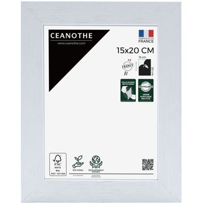 Imagine EMOTION Cadre photo Karma blanc 15x20 cm Blanc - Publicité Imagine EMOTION Cadre photo Karma blanc 15x20 cm Blanc - Publicité