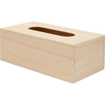 ARTEMIO Modèle - Boîte à mouchoirs en bois beige 25x13x9cm - Publicité ARTEMIO Modèle - Boîte à mouchoirs en bois beige 25x13x9cm - Publicité