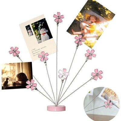 Porte-Photos Arbre de Bureau 8 Clips Support Cartes et Notes Acier Inoxydable 254 cm Décoration Table - Publicité Porte-Photos Arbre de Bureau 8 Clips Support Cartes et Notes Acier Inoxydable 254 cm Décoration Table - Publicité