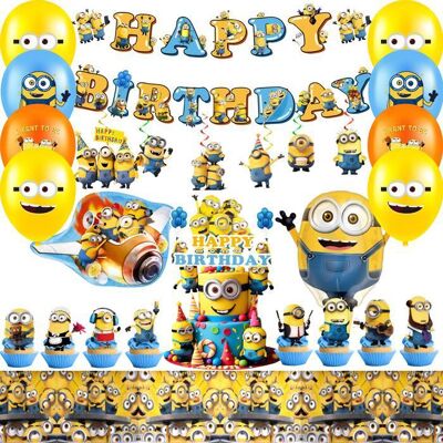 INBOXXARTY Décoration Anniversaire Ballons Minionki Décoration de Fête danniversaire Minionki - Publicité INBOXXARTY Décoration Anniversaire Ballons Minionki Décoration de Fête danniversaire Minionki - Publicité