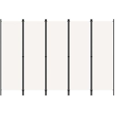 Cloison amovible PARAVENT Cloison de séparation Interieur Haute qualité - Séparation de pièces - 5 panneaux Blanc 250x180 cm♫1133 Blanc - Publicité Cloison amovible PARAVENT Cloison de séparation Interieur Haute qualité - Séparation de pièces - 5 panneaux Blanc 250x180 cm♫1133 Blanc - Publicité