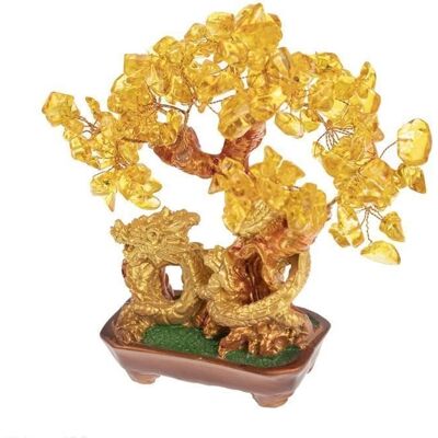 Arbre Feng Shui - LA CHINEUSE - Arbre Dragon en Citrine - Citrine & résine - Dragon - Favorise richesse Jaune - Publicité Arbre Feng Shui - LA CHINEUSE - Arbre Dragon en Citrine - Citrine & résine - Dragon - Favorise richesse Jaune - Publicité