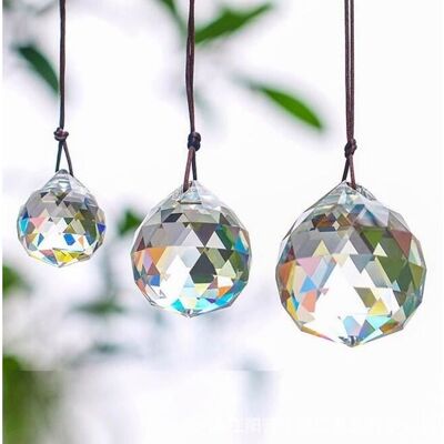 4 Pièces Boule de Cristal Prisme Attrape SoleilAttrape-Soleil en Cristal Transparent Décoration de fenêtre Suspendue 15# - Publicité 4 Pièces Boule de Cristal Prisme Attrape SoleilAttrape-Soleil en Cristal Transparent Décoration de fenêtre Suspendue 15# - Publicité