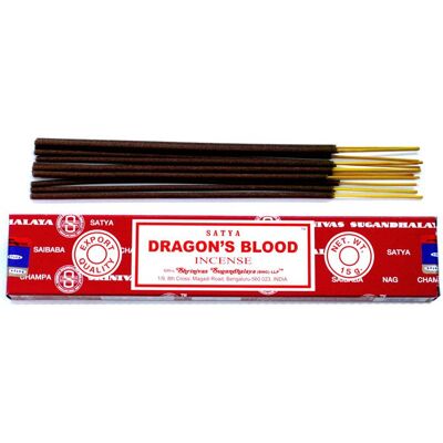 ANCIENT WISDOM Encens Satya 15g - Sang de Dragon- Vendu par 1 Rouge - Publicité ANCIENT WISDOM Encens Satya 15g - Sang de Dragon- Vendu par 1 Rouge - Publicité