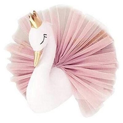 Cygne Mural 3d Objet Decoration Bebe Enfant Chambre Suspension Ornement Fille Anniversaire Cadeau Buste Animaux Rose - Publicité Cygne Mural 3d Objet Decoration Bebe Enfant Chambre Suspension Ornement Fille Anniversaire Cadeau Buste Animaux Rose - Publicité