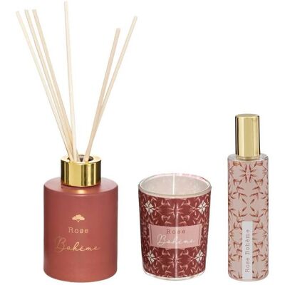 ATMOSPHERA CRÉATEUR D'INTÉRIEUR Coffret senteur Gypsy 24x18cm - Atmosphera createur dinterieur - Rose Rose - Publicité ATMOSPHERA CRÉATEUR D'INTÉRIEUR Coffret senteur Gypsy 24x18cm - Atmosphera createur dinterieur - Rose Rose - Publicité