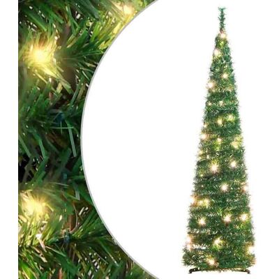 vidaXL Sapin de Noël artificiel escamotable 50 LED vert 120 cm 357751 Vert - Publicité vidaXL Sapin de Noël artificiel escamotable 50 LED vert 120 cm 357751 Vert - Publicité