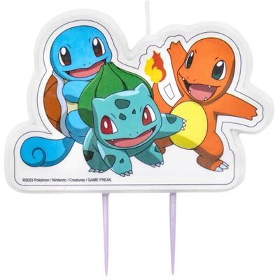 Amscan BOUGIE ANNIVERSAIRE POKÉMON PERSONNAGES 5.5X8.3CM Blanc Blanc - Publicité Amscan BOUGIE ANNIVERSAIRE POKÉMON PERSONNAGES 5.5X8.3CM Blanc Blanc - Publicité