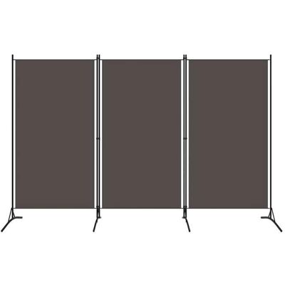 VIDAXL PromoParavent sur Pied LMT - Cloison de séparati Cloison de séparation 3 panneaux Anthracite 260x180cm ( 6658204) Marron - Publicité VIDAXL PromoParavent sur Pied LMT - Cloison de séparati Cloison de séparation 3 panneaux Anthracite 260x180cm ( 6658204) Marron - Publicité
