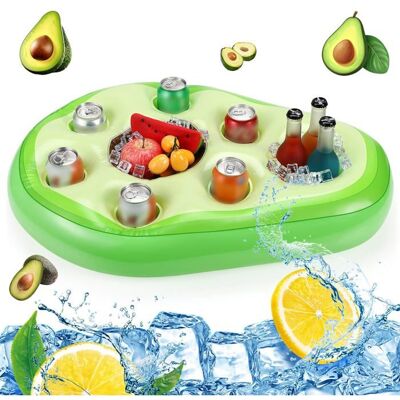 Generic Fruit - porte boisson flottante en forme pour piscine et bain à remous - Bar à cabane gonflable avec 4 porte-godets et plateau - Publicité Generic Fruit - porte boisson flottante en forme pour piscine et bain à remous - Bar à cabane gonflable avec 4 porte-godets et plateau - Publicité