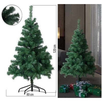 INFACTORY Sapin de Noël artificiel 120 cm Vert - Publicité INFACTORY Sapin de Noël artificiel 120 cm Vert - Publicité