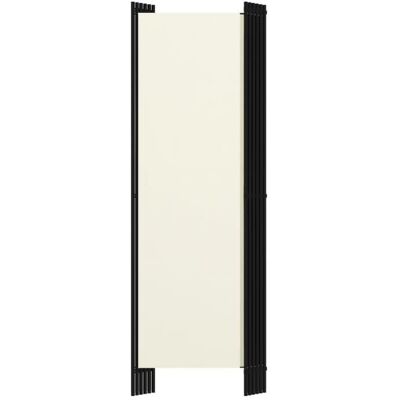 VINGVO Cloison de séparation 6 panneaux Blanc crème 300x180 cm MEY Blanc - Publicité VINGVO Cloison de séparation 6 panneaux Blanc crème 300x180 cm MEY Blanc - Publicité