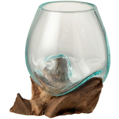 Vase Déco sur Pied Gamal 13cm Transparent - Publicité Vase Déco sur Pied Gamal 13cm Transparent - Publicité