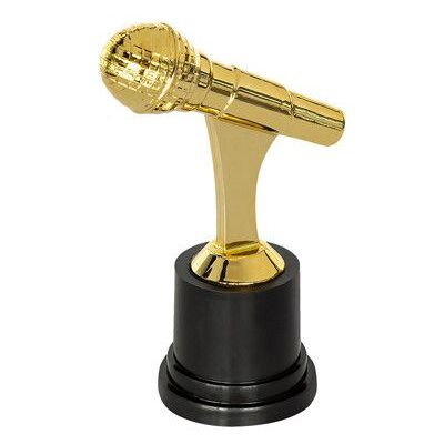 10 PETIT Trophée MICRO Or 125cm sur socle Noir - Publicité 10 PETIT Trophée MICRO Or 125cm sur socle Noir - Publicité