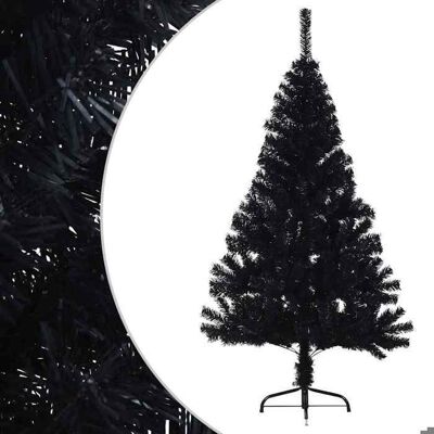 VIDAXL Printemps 2026 SoldesNoir Demi sapin de Noël artificiel avec support Noir 150 cm PVC 2_126036 Noir - Publicité VIDAXL Printemps 2026 SoldesNoir Demi sapin de Noël artificiel avec support Noir 150 cm PVC 2_126036 Noir - Publicité
