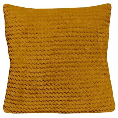 SOLEIL D'OCRE Coussin 45x45 cm COCOONING moutarde par Soleil dOcre Jaune - Publicité SOLEIL D'OCRE Coussin 45x45 cm COCOONING moutarde par Soleil dOcre Jaune - Publicité