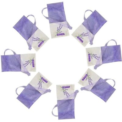Lot de 30 sachets pour sachets parfumés à la lavande (vides) refermable par cordon 30 unités violet clair - Publicité Lot de 30 sachets pour sachets parfumés à la lavande (vides) refermable par cordon 30 unités violet clair - Publicité