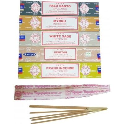 Bouquet Purification Assortiment dencens SATYA 5 parfums lot de 60 bâtons - Publicité Bouquet Purification Assortiment dencens SATYA 5 parfums lot de 60 bâtons - Publicité