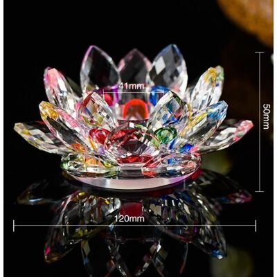 Bougeoir - Multicolor - Fleur de Lotus - Cristal - Décoration intérieure - Chandelier thé - Publicité Bougeoir - Multicolor - Fleur de Lotus - Cristal - Décoration intérieure - Chandelier thé - Publicité