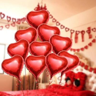 vipith Heart Red 18in 12pcs - Balloons - Publicité vipith Heart Red 18in 12pcs - Balloons - Publicité