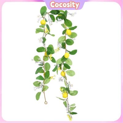Cocosity Guirlande de citron artificielle Guirlande de fleurs de citron artificielles de 669 pouces guirlande de deco fete - Publicité Cocosity Guirlande de citron artificielle Guirlande de fleurs de citron artificielles de 669 pouces guirlande de deco fete - Publicité
