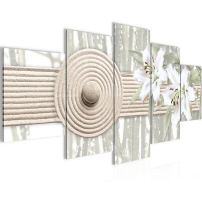 Runa art Tableau Décoration Murale Pierres Feng Shui 200x100 cm - 5 Panneaux Deco Toile Prêt à Accrocher 501151c Marron - Publicité Runa art Tableau Décoration Murale Pierres Feng Shui 200x100 cm - 5 Panneaux Deco Toile Prêt à Accrocher 501151c Marron - Publicité