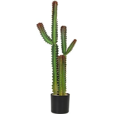 Plante artificielle - HOMCOM - arbre artificiel cactus en pot 111 cm - pour maison bureau salon chambre - plastique - vert Vert - Publicité Plante artificielle - HOMCOM - arbre artificiel cactus en pot 111 cm - pour maison bureau salon chambre - plastique - vert Vert - Publicité
