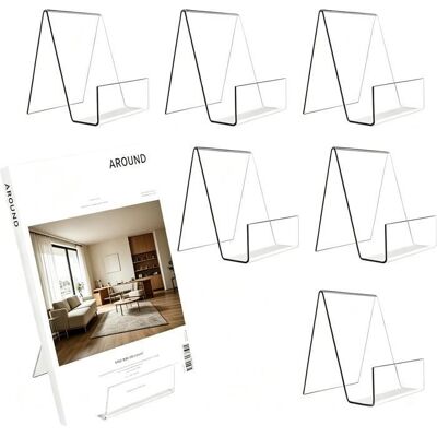 7 Pièces Porte Livre Support de Livre en Acrylique Transparent Serre Livres Presentoir Livre 105 x 9 x 75CM - Publicité 7 Pièces Porte Livre Support de Livre en Acrylique Transparent Serre Livres Presentoir Livre 105 x 9 x 75CM - Publicité