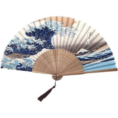 1pc Éventail Pliant Éventails Pliants en Bambou Paysage avec Gland pour Cadeaux et Décoration Murale Éventail Japonais - Publicité 1pc Éventail Pliant Éventails Pliants en Bambou Paysage avec Gland pour Cadeaux et Décoration Murale Éventail Japonais - Publicité