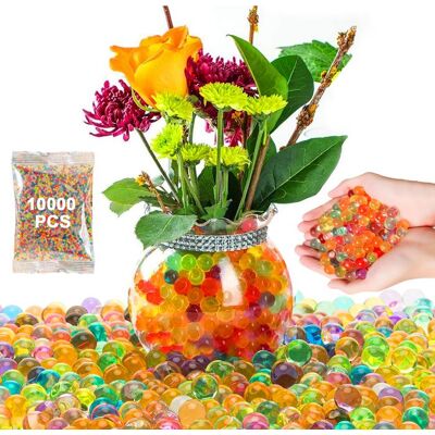 BGHYHYHI 10 000 billes d’eau multicolores gel biodégradables pour vases plantes décoration intérieure - Publicité BGHYHYHI 10 000 billes d’eau multicolores gel biodégradables pour vases plantes décoration intérieure - Publicité