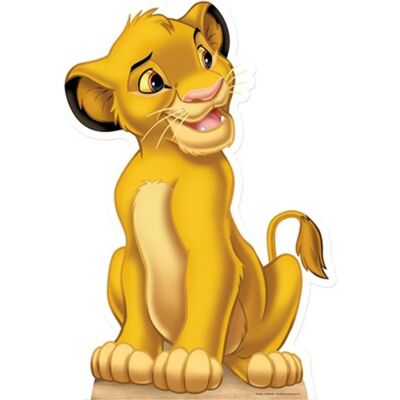 Figurine en carton taille réelle Le Roi Lion Simba - Disney - Simba - Hauteur 95 cm - Décoration intérieure Orange - Publicité Figurine en carton taille réelle Le Roi Lion Simba - Disney - Simba - Hauteur 95 cm - Décoration intérieure Orange - Publicité