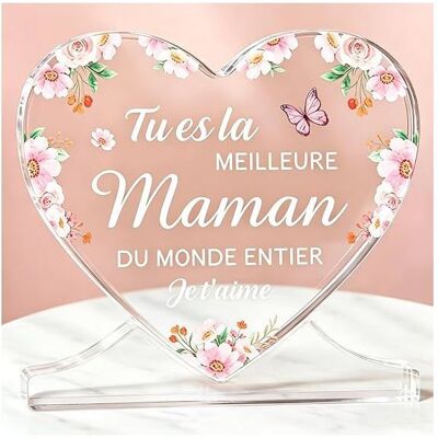 AUTREMENT Cadeau Fete des Meres Cadeau Anniversaire Maman de Fille Fils Acrylique Heart Type Décoration Cadeaux pour Maman C FLEUR STABILISEE - Publicité AUTREMENT Cadeau Fete des Meres Cadeau Anniversaire Maman de Fille Fils Acrylique Heart Type Décoration Cadeaux pour Maman C FLEUR STABILISEE - Publicité