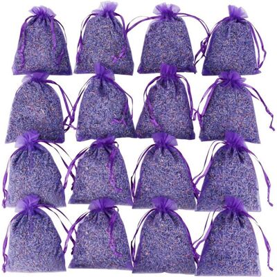 Sachets de Lavande Séchée - PNUATICM - Lot de 16 - Parfum Violette - Artisanaux - Idéal pour Maison Violet - Publicité Sachets de Lavande Séchée - PNUATICM - Lot de 16 - Parfum Violette - Artisanaux - Idéal pour Maison Violet - Publicité